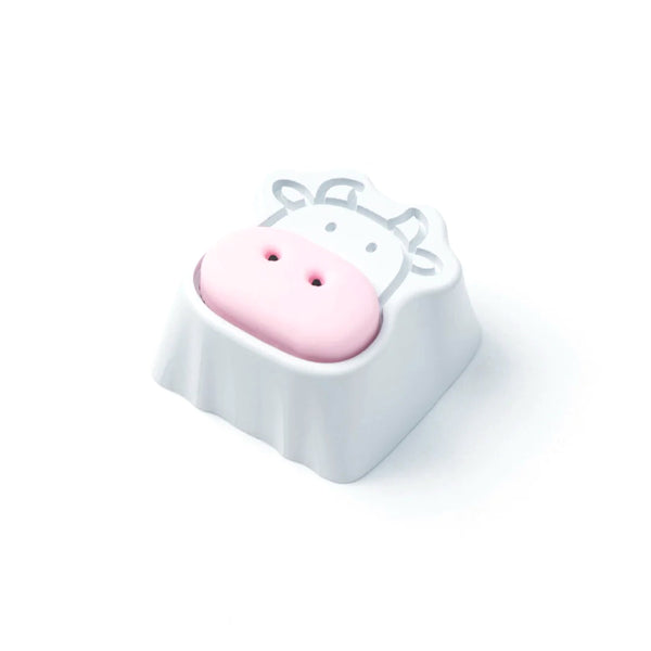 Keychron かわいい牛 アルミ合金製 アーティザンキーキャップ– SUPER KOPEK