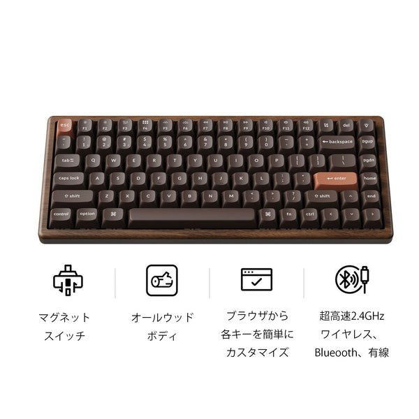 Keychron K2 HE マグネットスイッチ搭載 ワイヤレス・カスタム