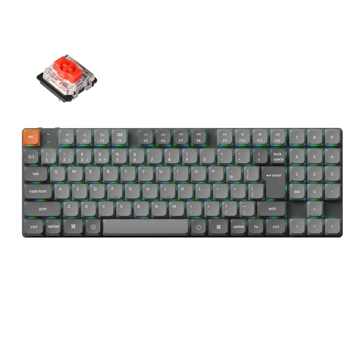 使用20分 keychron k13 max (US 茶軸 Hスワップ RGB) Keychron K13 Max QMK/VIA ワイヤレス カスタム・メカニカルキーボード