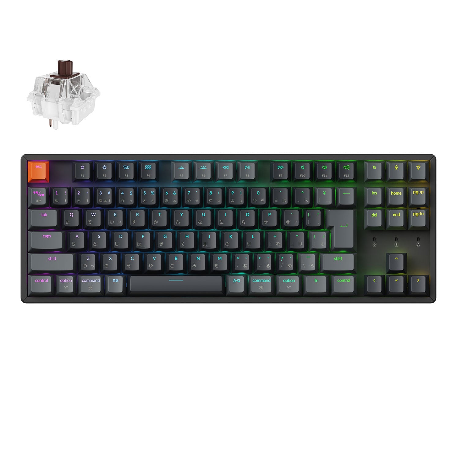 キークロン Keychron K8 日本語 最新バージョン Keychron K8 Pro QMK/VIA ワイヤレス・メカニカルキーボード