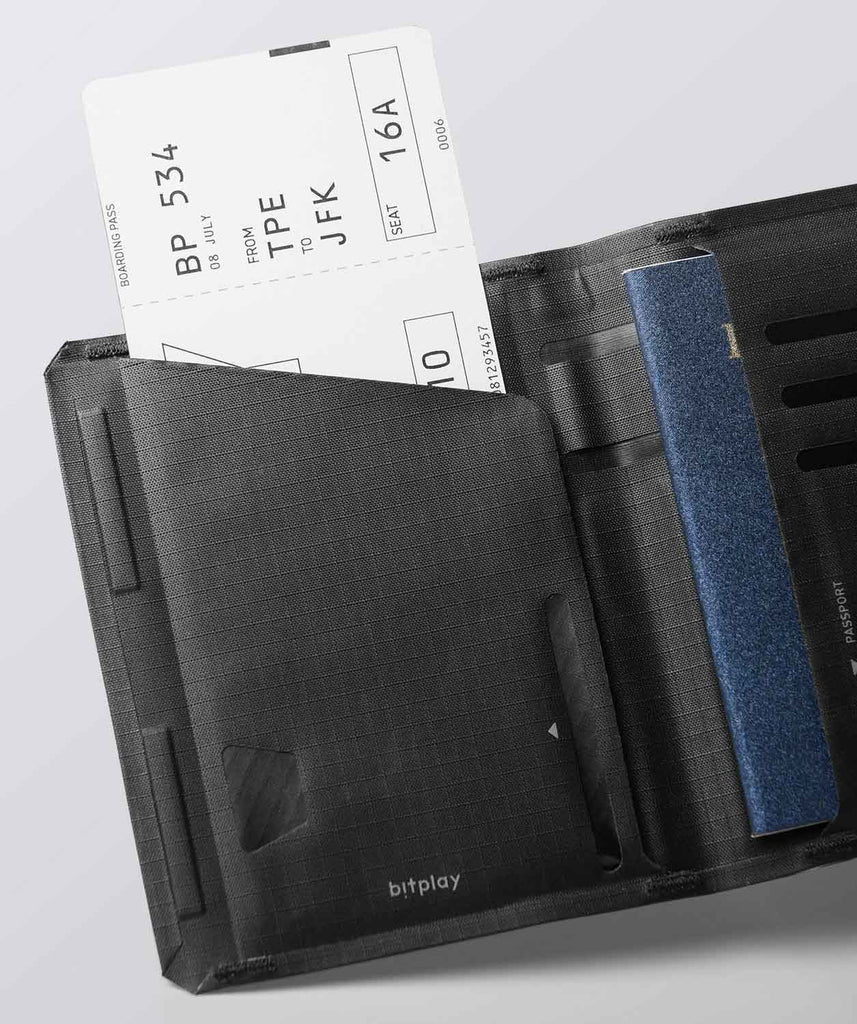 bitplay パスポートホルダー L字ポケットに搭乗券を収納