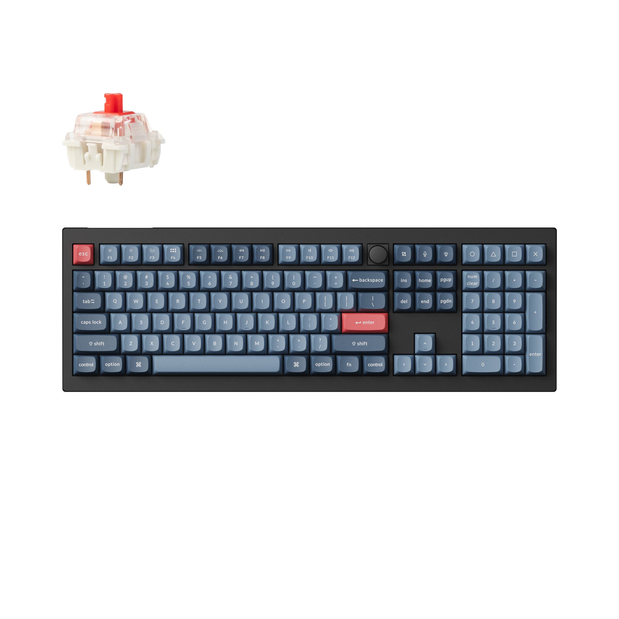 キーボード Keychron Q60Max Red Keychron Q60Max Red（Keychron Q60 Max QMK/VIA Wireless