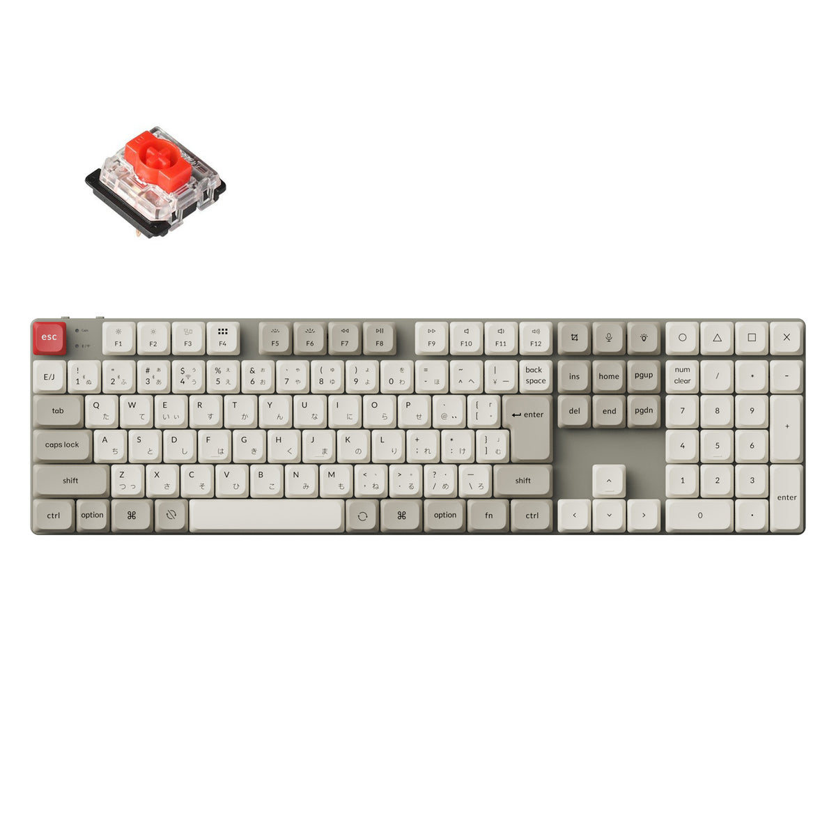 Keychron K5Maxレトロカラー QMK ワイヤレス カスタムキーボード k5max-retro-red-