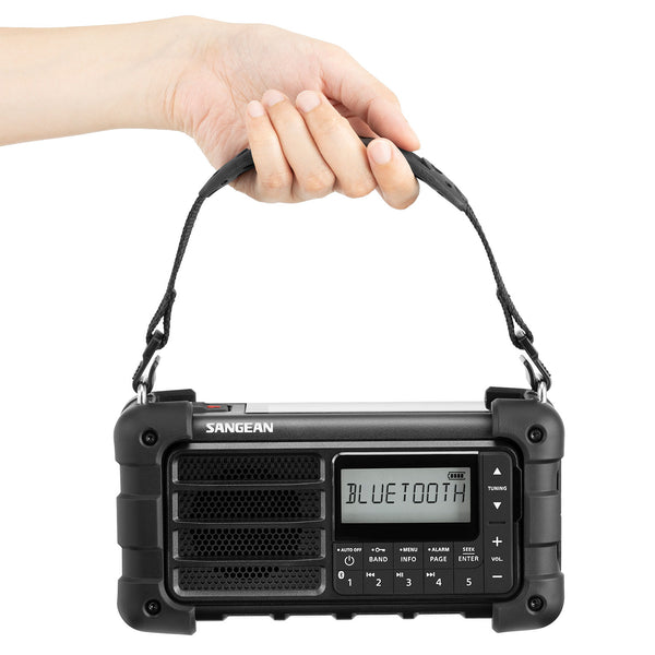Sangean MMR-99J・AM/FM、Bluetooth、AUX、防塵・防水、手回し