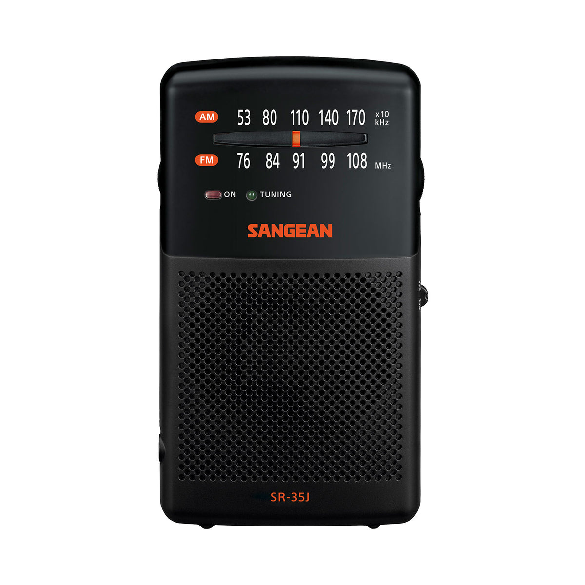 Sangean SR-35J AM/FM アナログポケットラジオ 内蔵スピーカー搭載