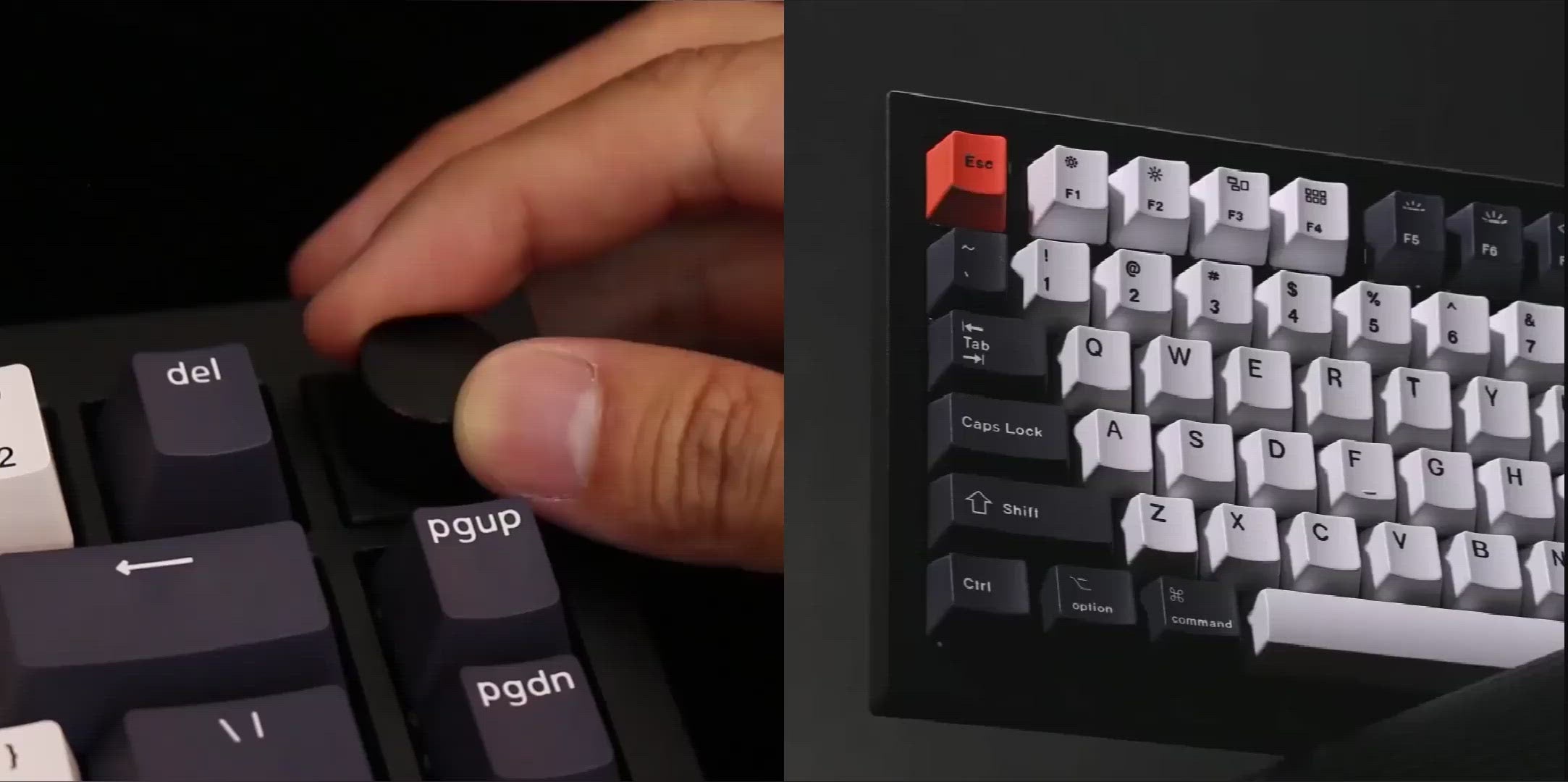 Keychron Q1 QMK カスタム・メカニカルキーボード ノブバージョン(US配列)