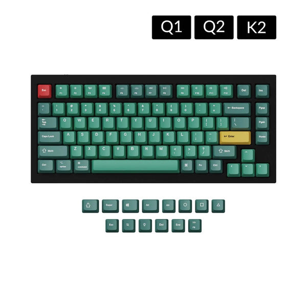 Keychron OEM Dye-Sub PBTキーキャップセット(Forest)– SUPER KOPEK