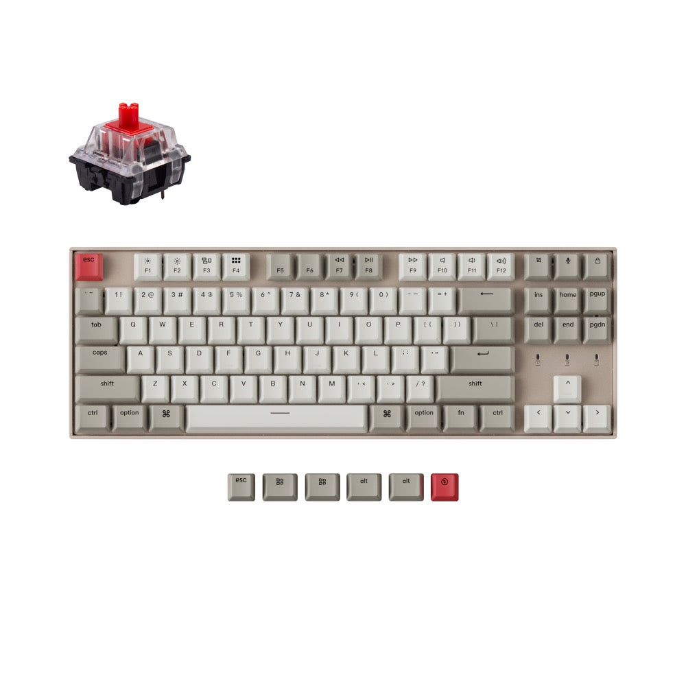 美品　keychron k8 pro US配列　茶軸　RGBバックライト 打鍵感にこだわる！Keychron K8 Pro RGB 茶軸をキーボード初心者