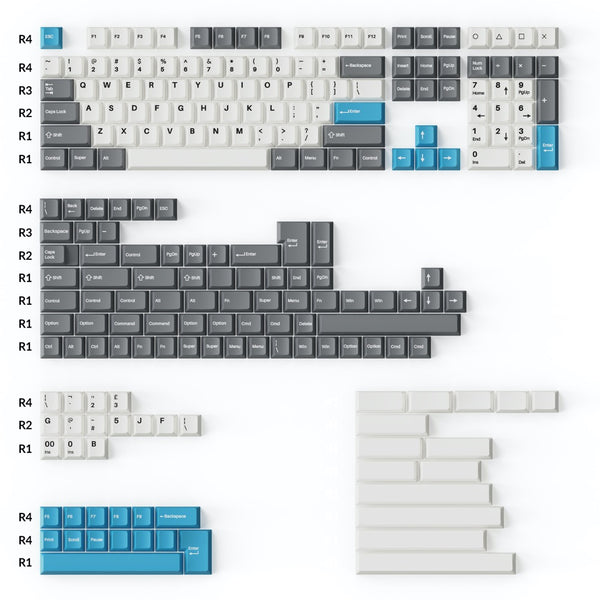 Keychron Cherryプロファイル Double Shot PBTフルセット・キー