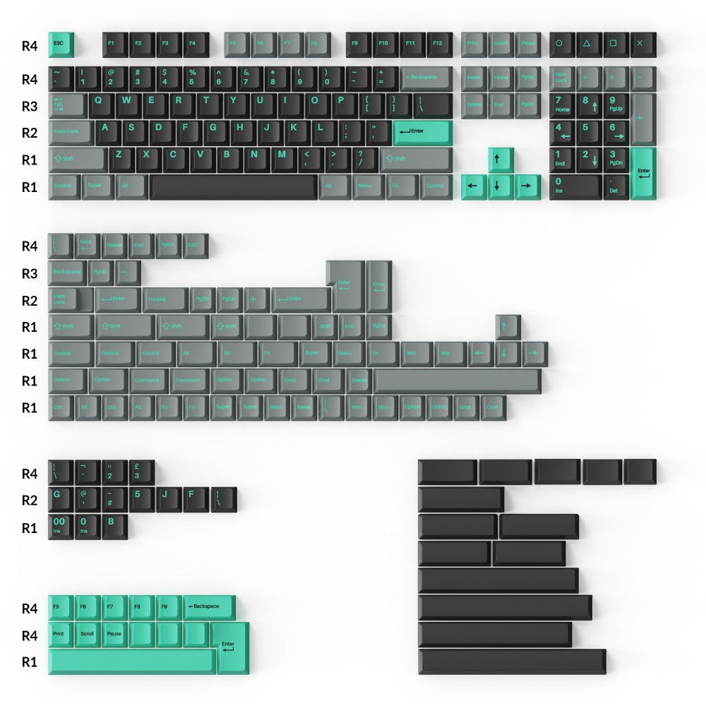 Keychron Cherryプロファイル Double Shot PBTフルセット・キー